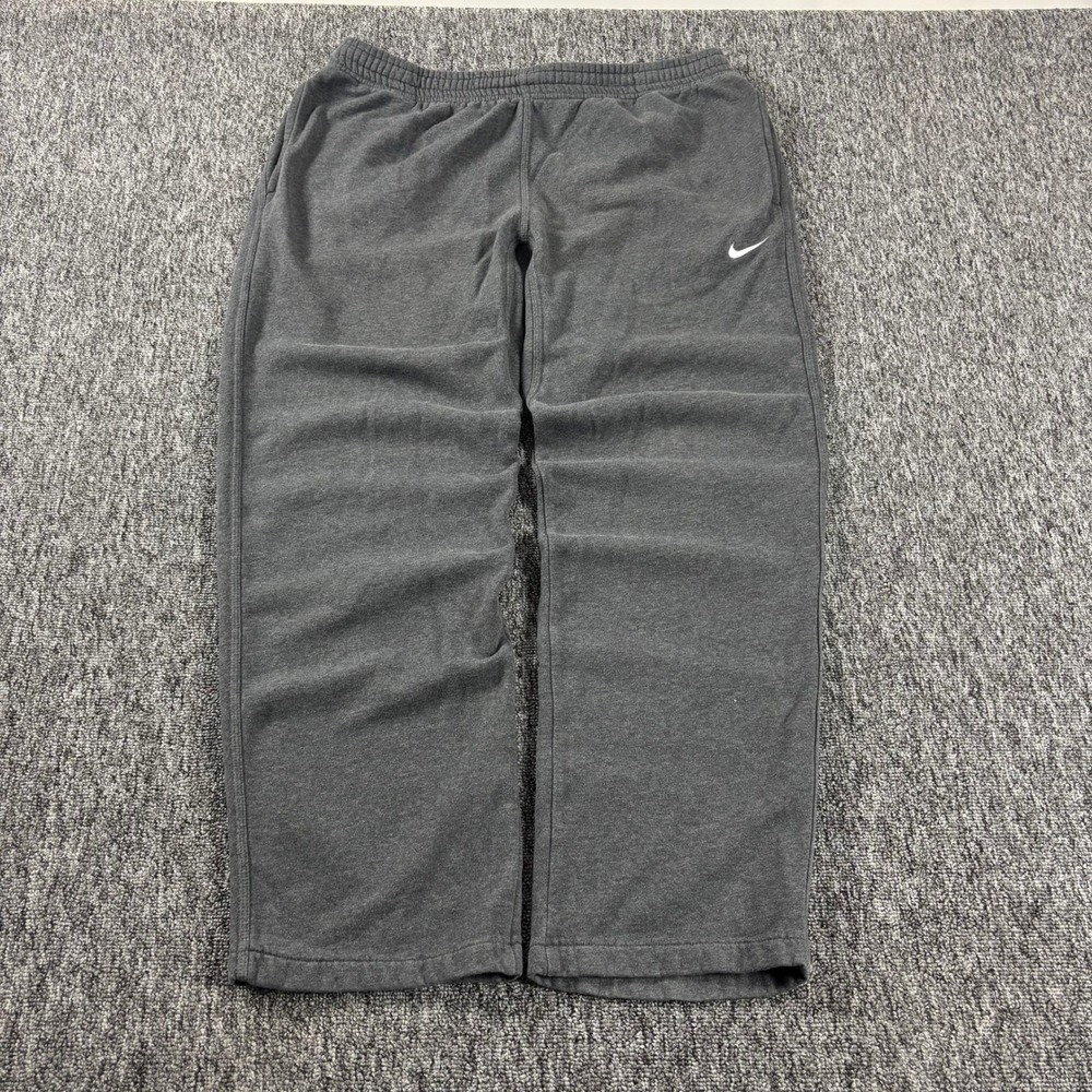 Baggy Y2K Nike Heavyweight Embroidered Retro Sweatpants Grey XL